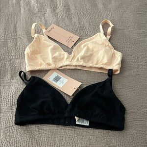Eberjey Black and Pink Bras